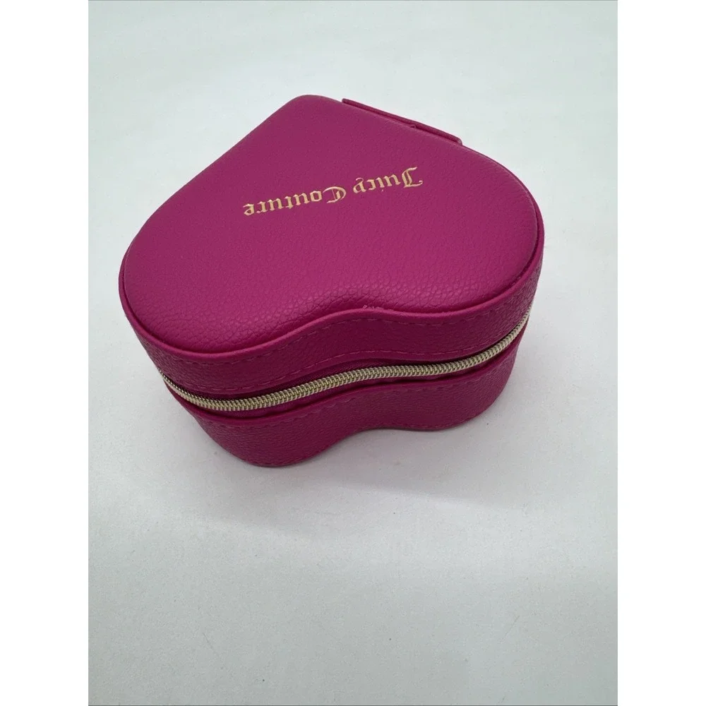 Juicy Couture NWT Pink Heart Zip Case For Jewelry